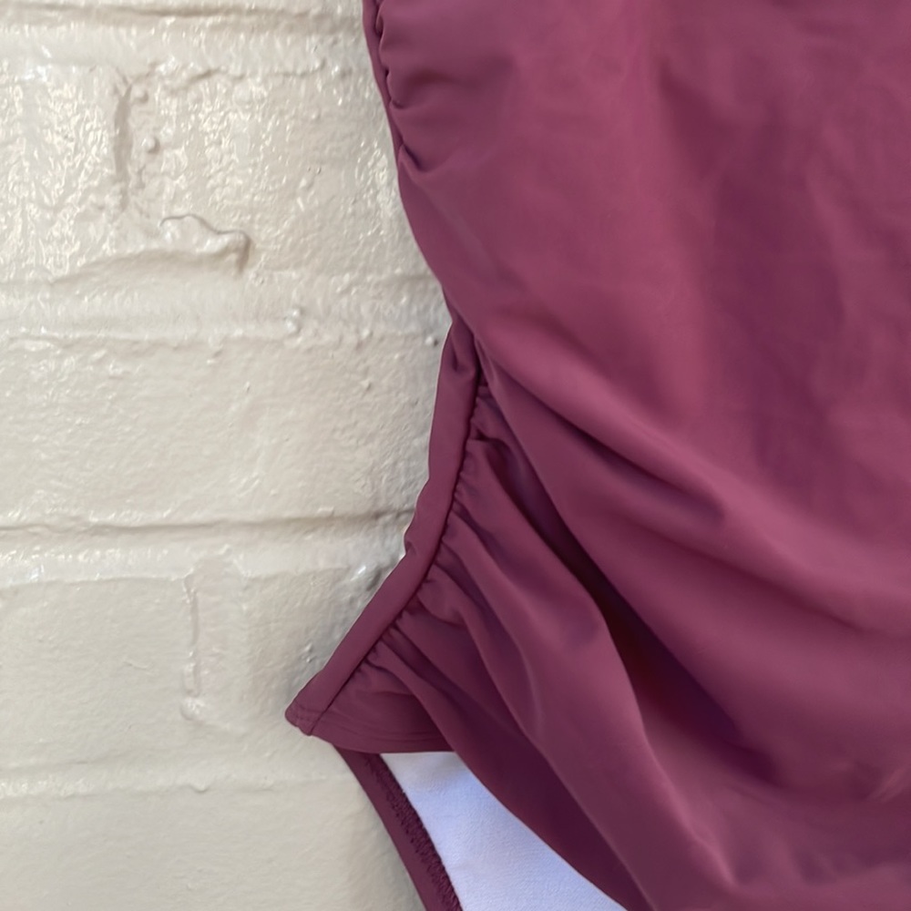 Catherine Malandrino Women’s Plum One Piece Bathing Suit - Picture 3 of 7